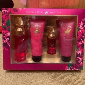BEVERLY HILLS POLO CLUB SEXY HOT 4-PC PERFUME/LOTION WOMEN'S GIFT SET NEW